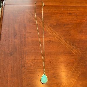 Good and turquoise charm necklace